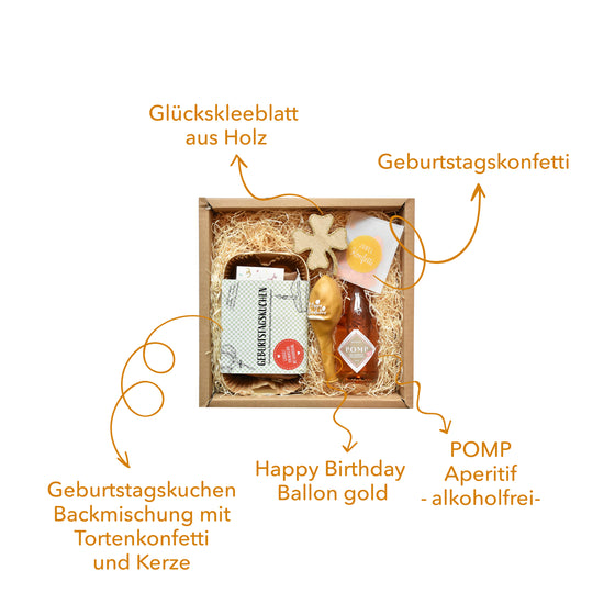 Happy Birthday Jubel Geschenkbox